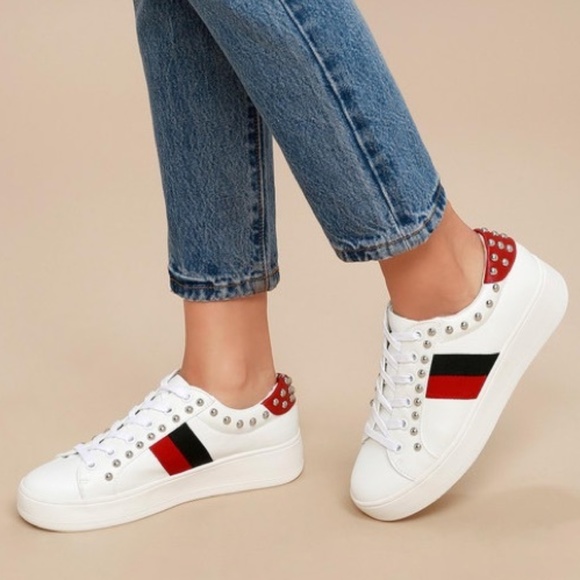 steve madden belle white multi